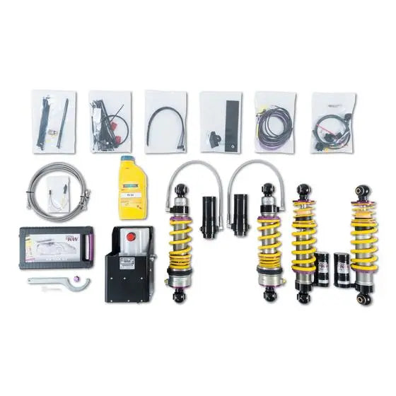KW Coilover Kit V3 with Hydraulic Lift System for AUDI S5; (B8) 06/07-06/16 FA 25-55mm RA 25-55mm (35210273)