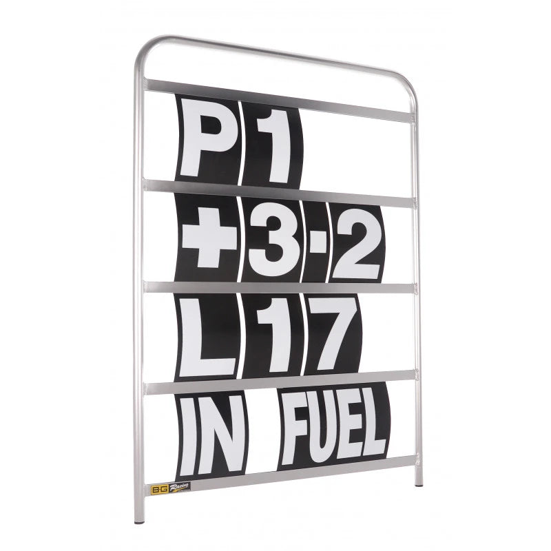 B-G Racing Standard Pit Board Number Set - White
