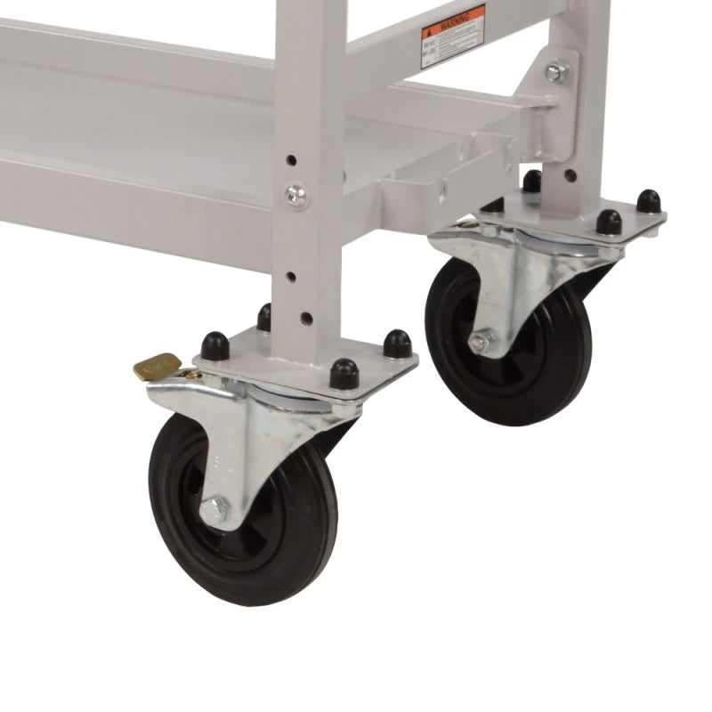 B-G Racing Powder Coated Wheel & Tyre Trolley Swivel Pp Wheel Set (Inc Carriers)