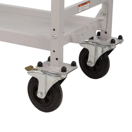 B-G Racing Powder Coated Wheel & Tyre Trolley Swivel Pp Wheel Set (Inc Carriers)