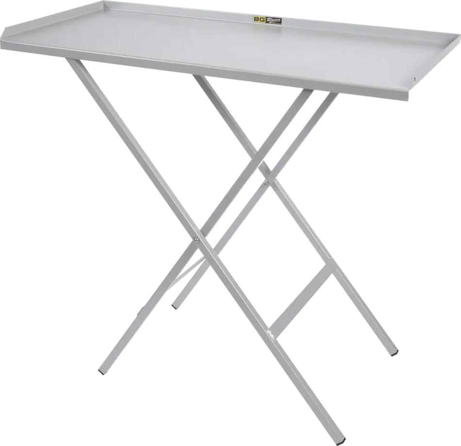 B-G Racing Folding Paddock Table - Grey Powder Coated