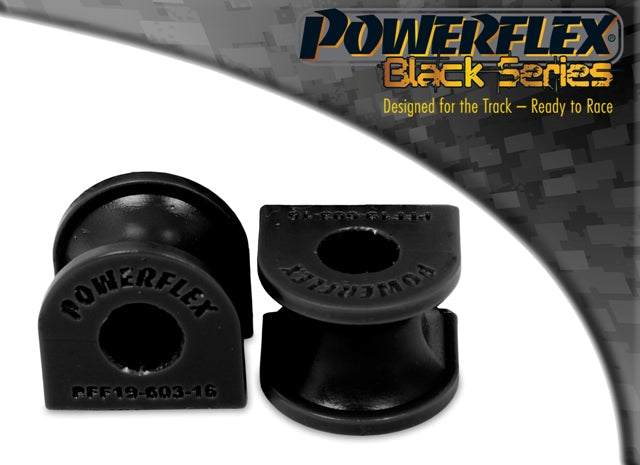 Powerflex Front Anti Roll Bar Bush 16mm for Ford Escort Models MK5,6 RS2000 4X4 (1992-96) in Black