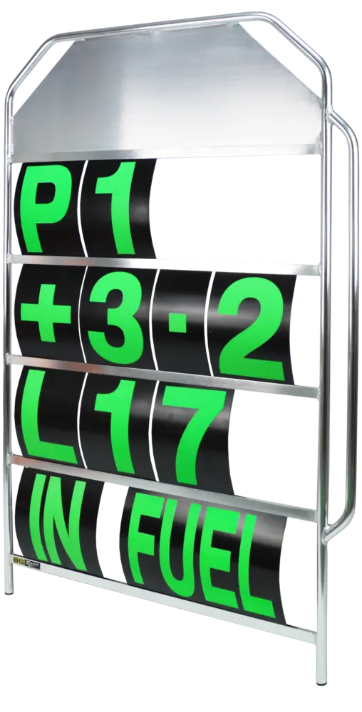B-G Racing Large Anodised Aluminium Pit Board