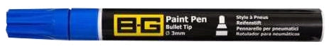 B-G Racing Paint Pen - Bullet Tip Ø3mm - 6ml - Blue