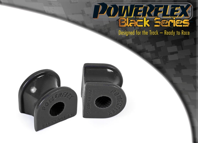 Powerflex Front Anti Roll Bar Bush 15mm for Ford Fiesta Models Mk4 (1995 - 1999) & Mk5 (1999 2002) in Black