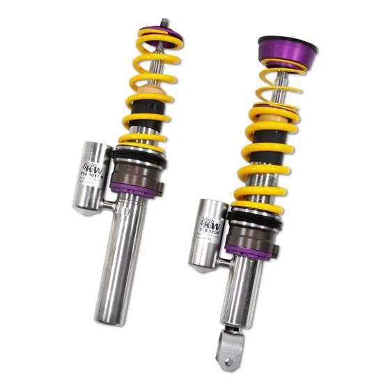 KW Coilover Kit V3 with Hydraulic Lift System for AUDI A5; (B8) Coupe; 2WD, 4WD 05/07-06/16 FA 25-55mm RA 25-55mm (35210272)