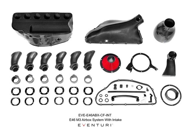 Eventuri BMW E46 M3 Hybrid Carbon Airbox without Full Carbon Intake