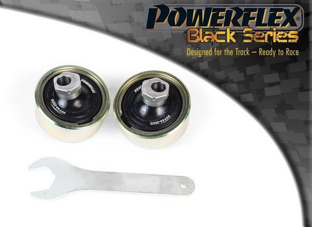 Powerflex Front Wishbone Rear Bush Anti-Lift & Caster Adjustable for Mitsubishi Lancer Evolution VII, VIII IX inc 260 (2001 - 2007) in Black