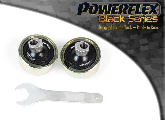Powerflex Front Wishbone Rear Bush Anti-Lift & Caster Adjustable for Mitsubishi Lancer Evolution VII, VIII IX inc 260 (2001 - 2007) in Black