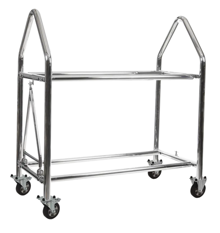 B-G Racing Wheel & Tyre Trolley 2000mm Length - Stainless Steel