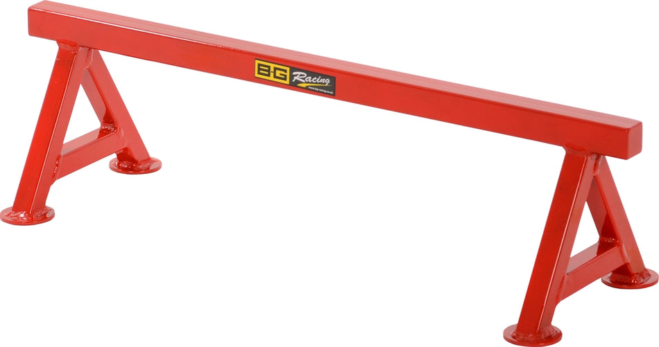 B-G Racing Small 6" Red Chassis Stands (Pair) - Powder Coated
