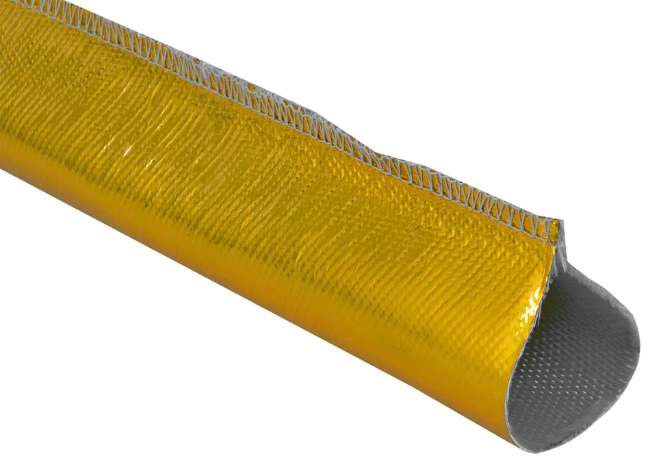 B-G Racing Gold Heat Shield Sleeve (Sewn) 1m Length x 50mm Internal Diameter