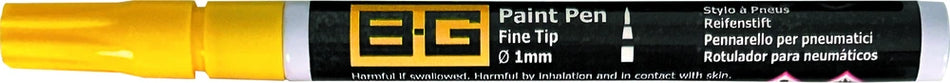 B-G Racing Paint Pen - Fine Tip Ø1mm - 3ml - Yellow