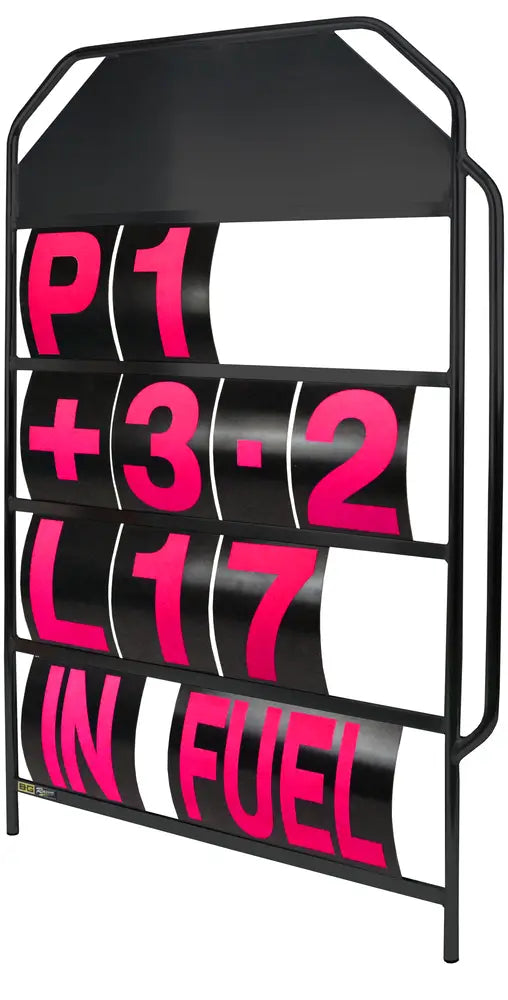 B-G Racing Large Black Aluminium Pit Board