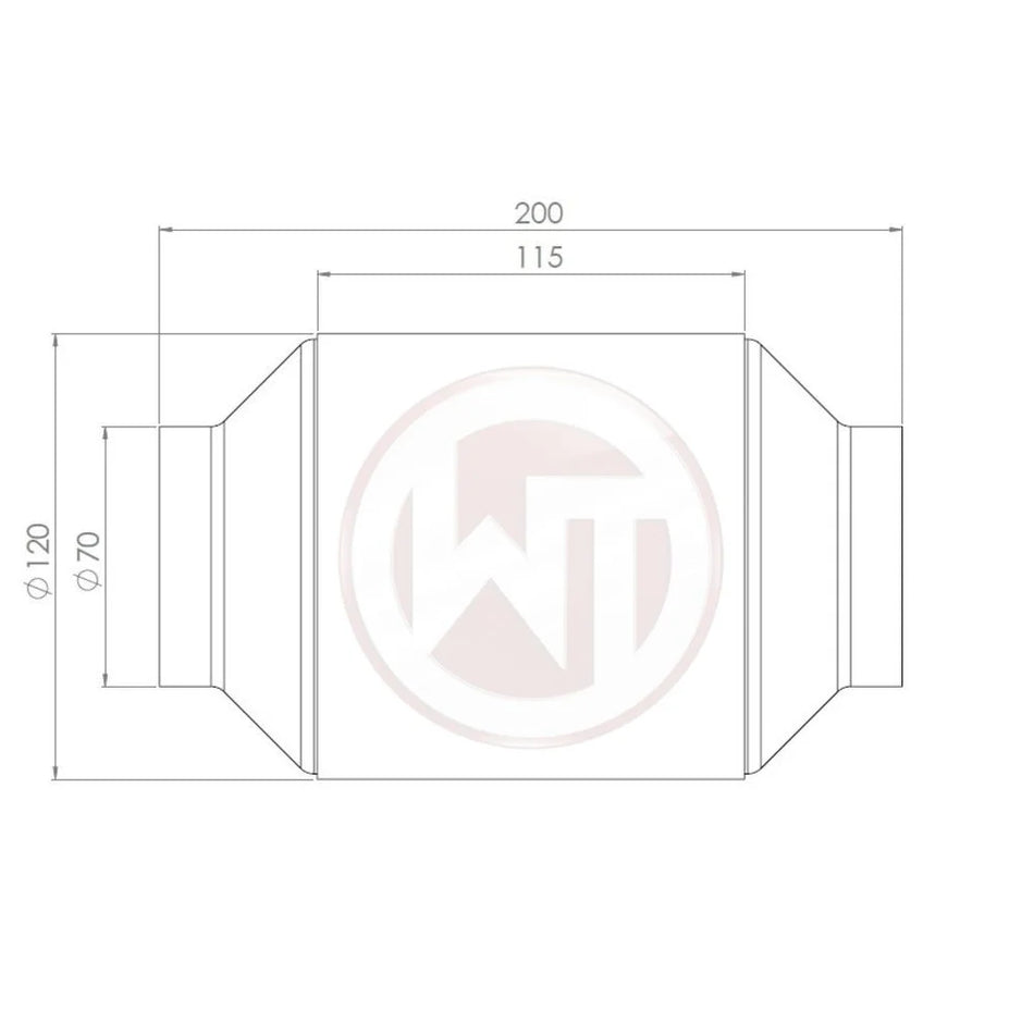 Wagner Tuning 200cpi Catalytic Converter with EU6 Coating