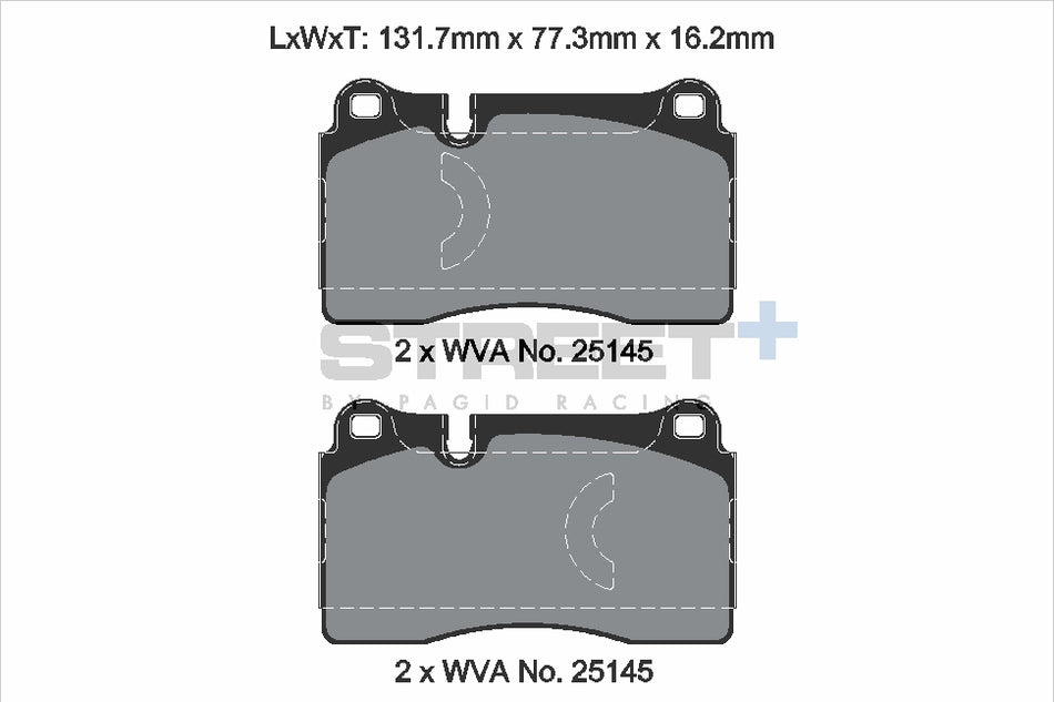 PAGID STREET+ Front Axle Set for CUPRA LEON (KL1) 1.5 TSI 09/22