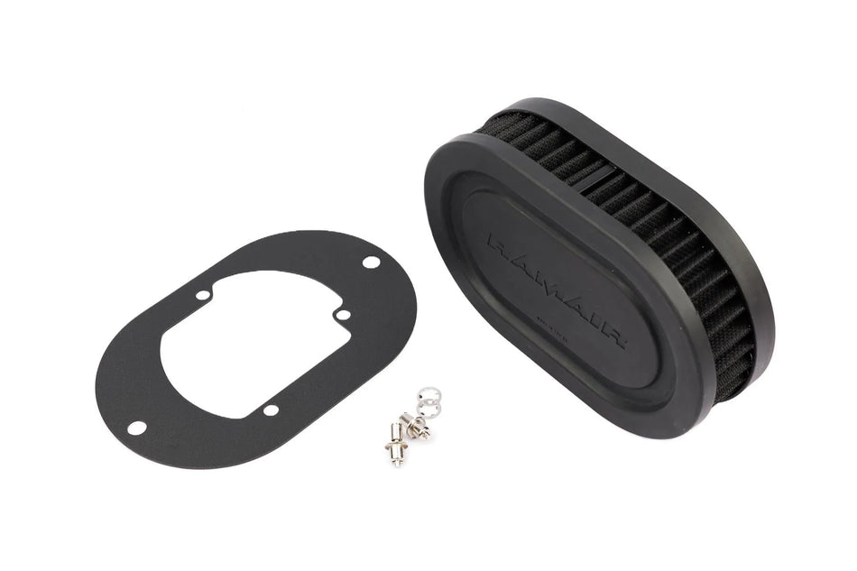 Ramair Pleated Carburettor Air Filter Baseplate to fit Pierburg 2E2, 2E3, 2E-E - 40mm