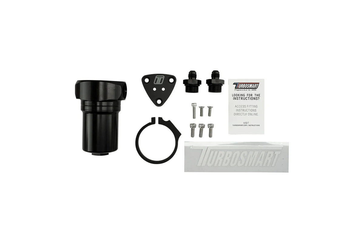 Turbosmart Fuel Filter Canister 10um 6AN Fuel Management