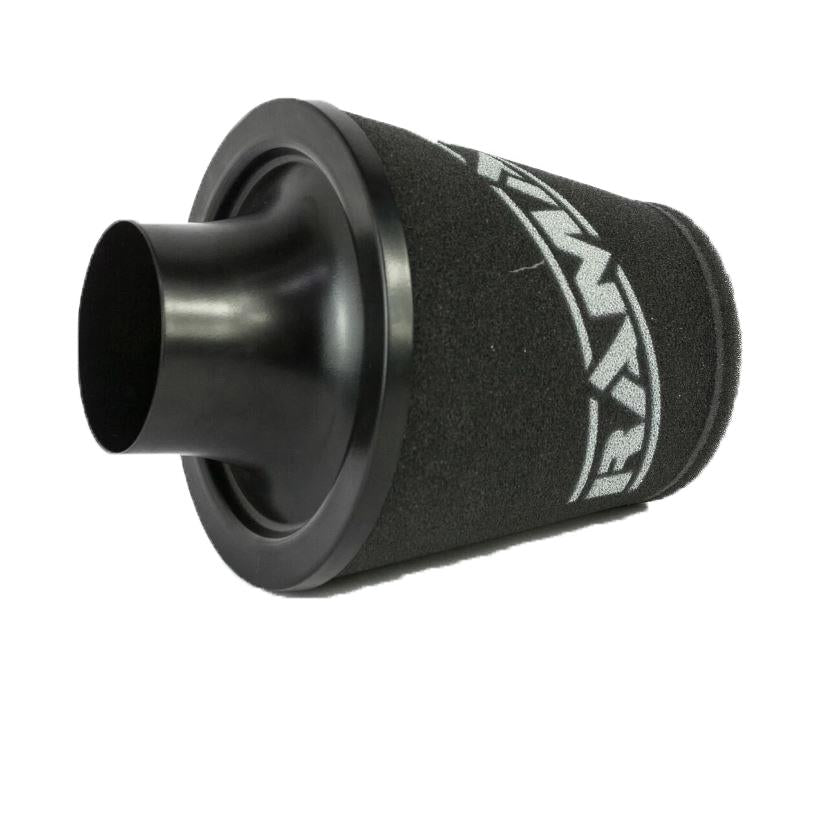 Ramair Medium Foam Filter Aluminium Base 80mm OD Black