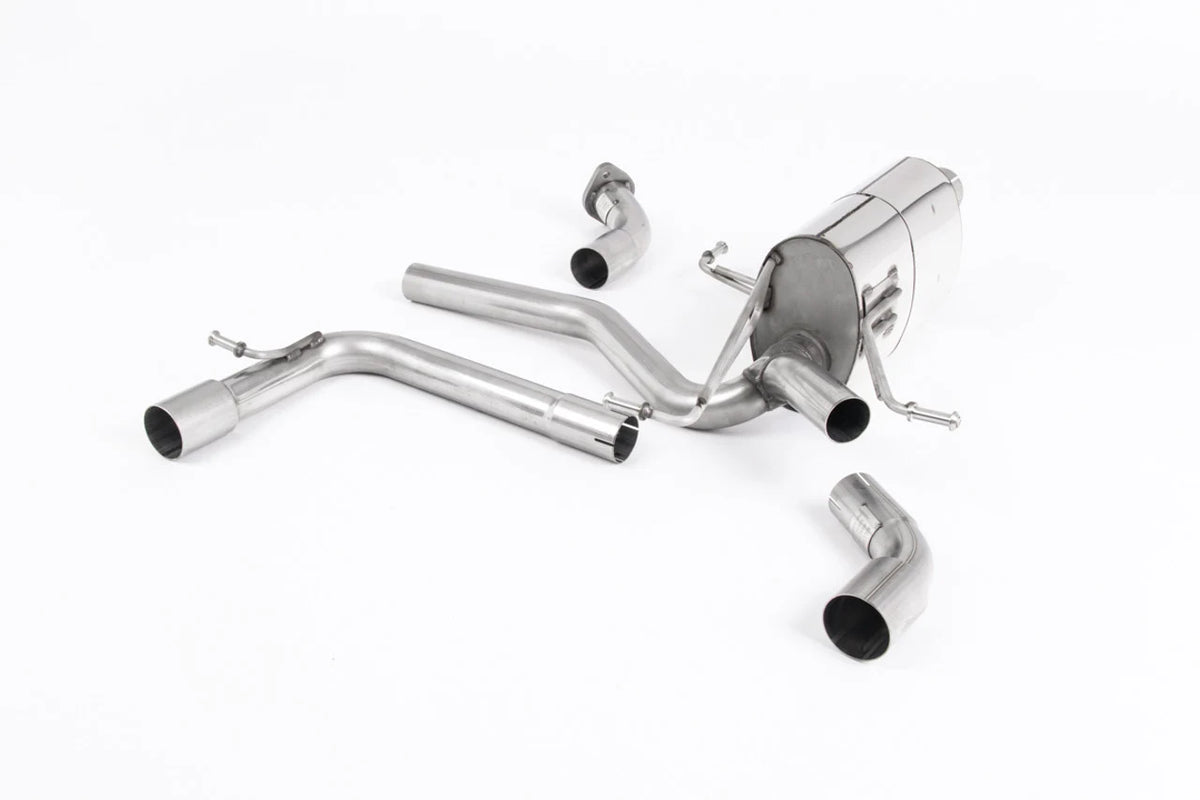 Front Pipe-back - Axel back System for Suzuki Swift Sport 1.4 (Cerakote Black Trims)