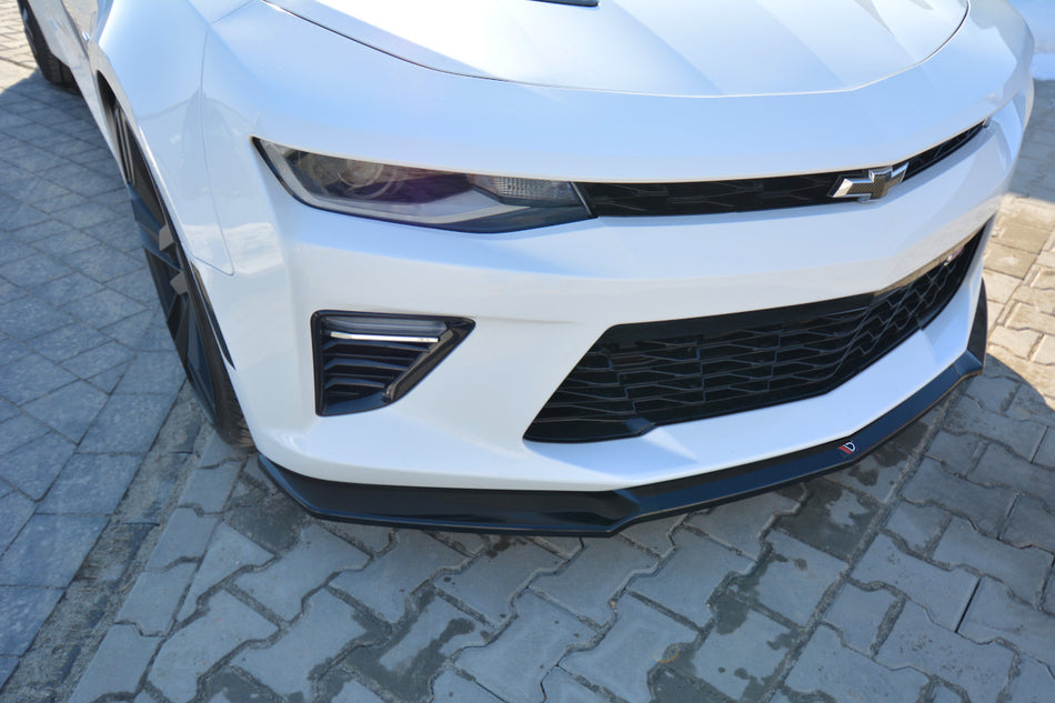 Maxton Front Splitter V.2 Chevrolet Camaro 6TH-GEN. Phase-i 2SS Coupe (2016-18) - Textured
