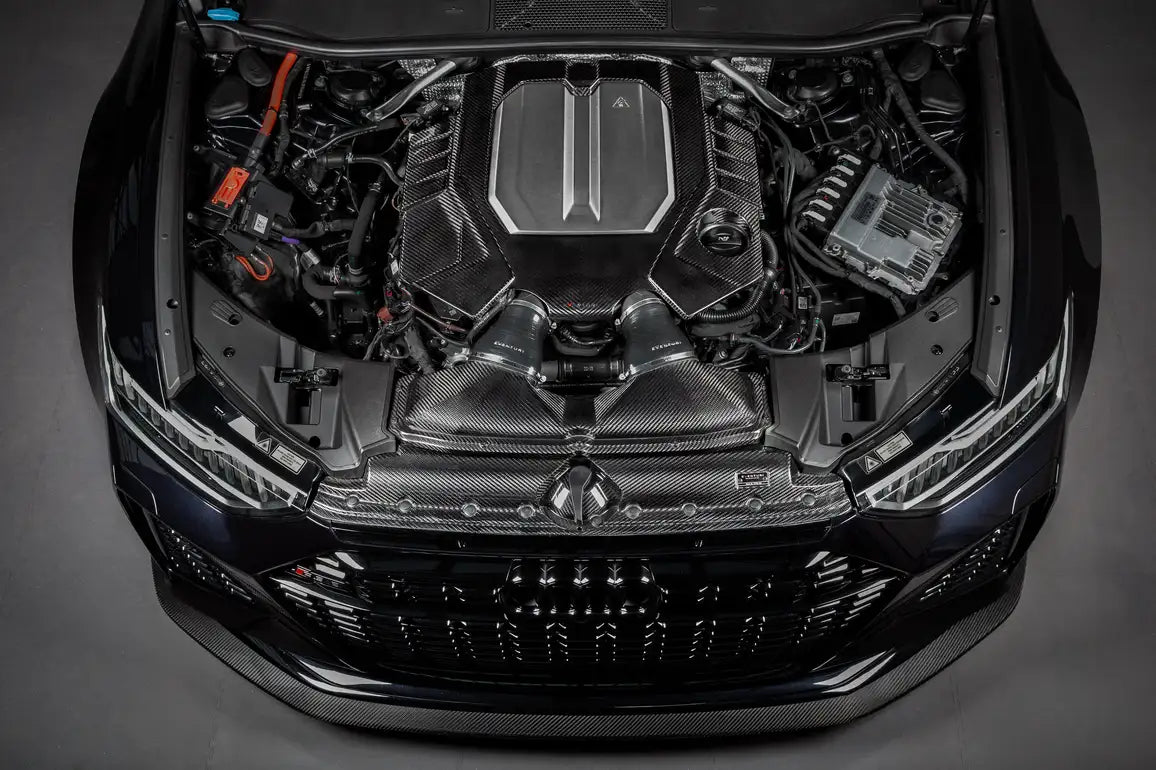 Eventuri Audi C8 RS6 RS7 Black Carbon Engine Cover Gloss