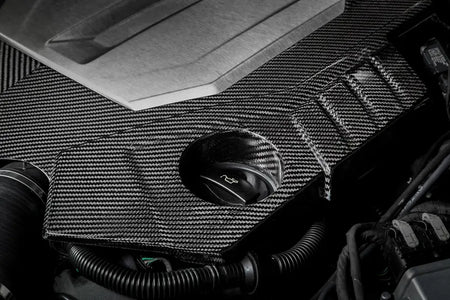 Eventuri Audi C8 RS6 RS7 Black Carbon Engine Cover Gloss