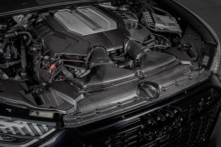 Eventuri Audi C8 RS6 RS7 Black Carbon Engine Cover Gloss