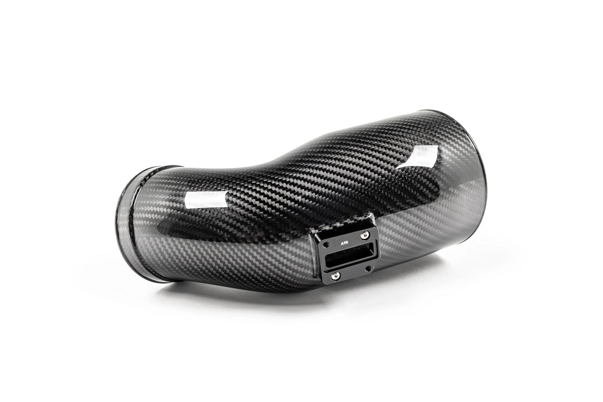 Eventuri carbon inlet tube with CNC machined temperature sensor mount