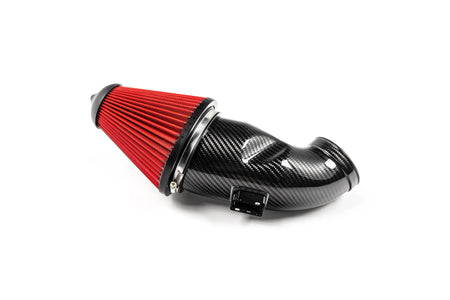 Eventuri high-flow dry cone filter fitted to the carbon inlet tube