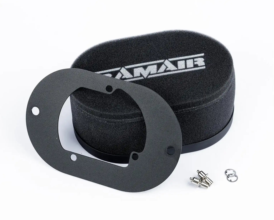 Ramair Carburettor Foam Air Filter with Baseplate to fit Pierburg 2E2, 2E3, 2E-E - 25mm Internal Height