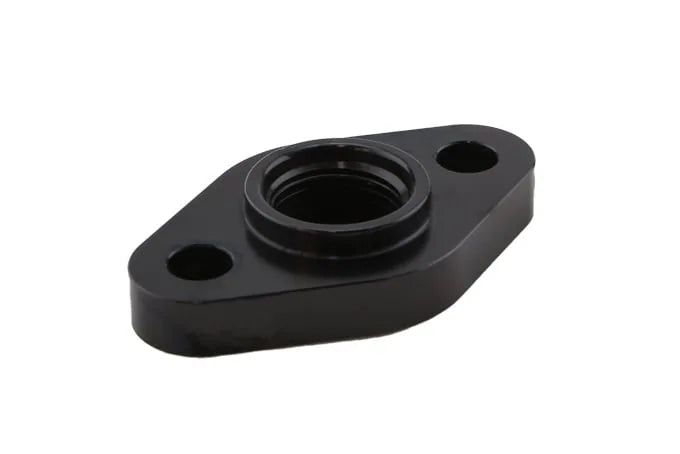Turbosmart Billet Turbo Drain adapter with Silicon O-ring. 52.4mm mounting hole center - Large frame universal fit. [TS-0804-1012]