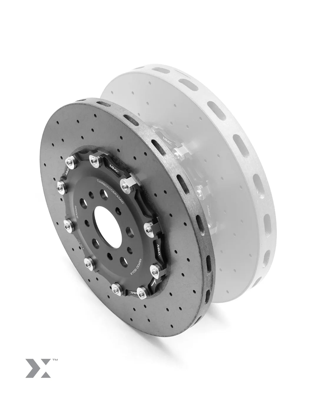 MMX 2-Piece 370mm x 24mm Carbon Ceramic rear discs/rotors for BMW G8x - image 2