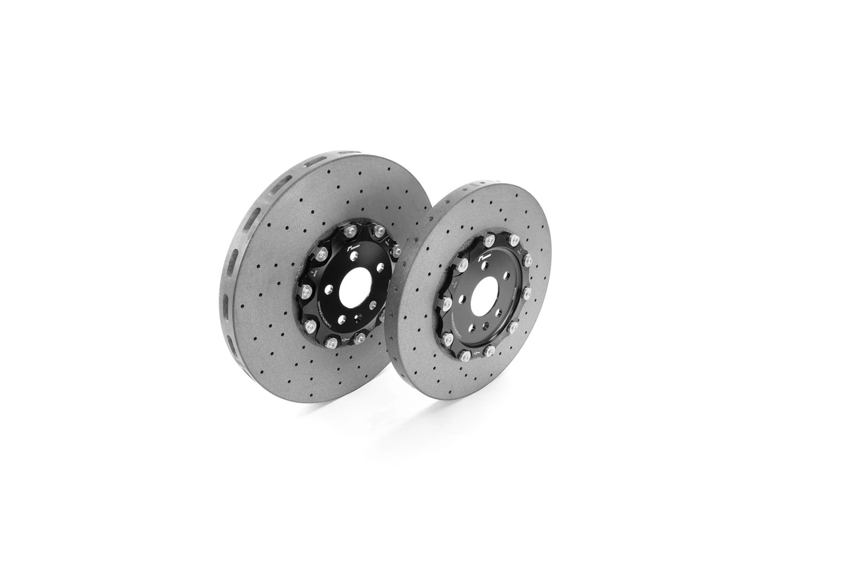 Pair of RacingLine 2-piece carbon ceramic brake discs
