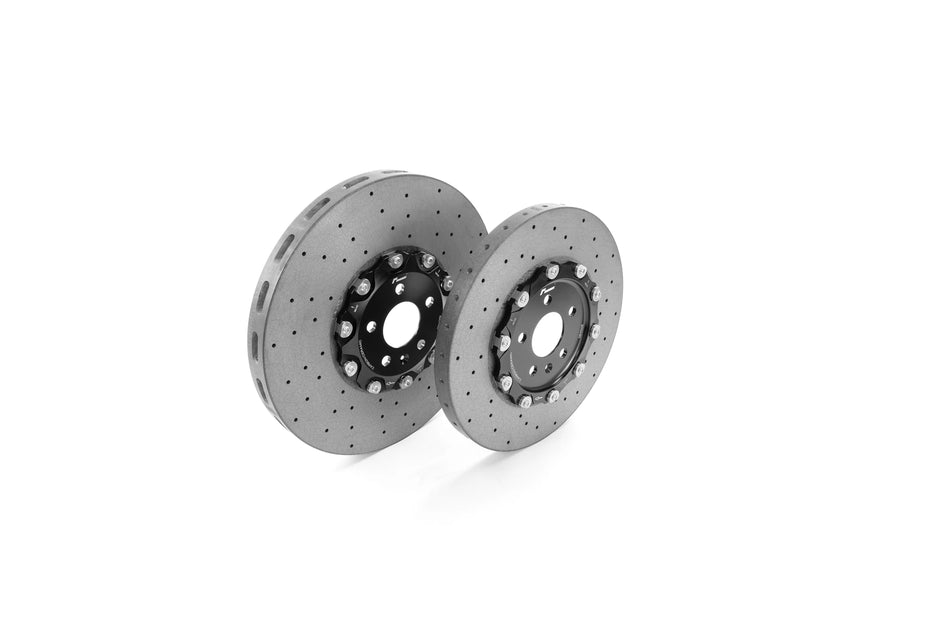 Pair of RacingLine 2-piece carbon ceramic brake discs