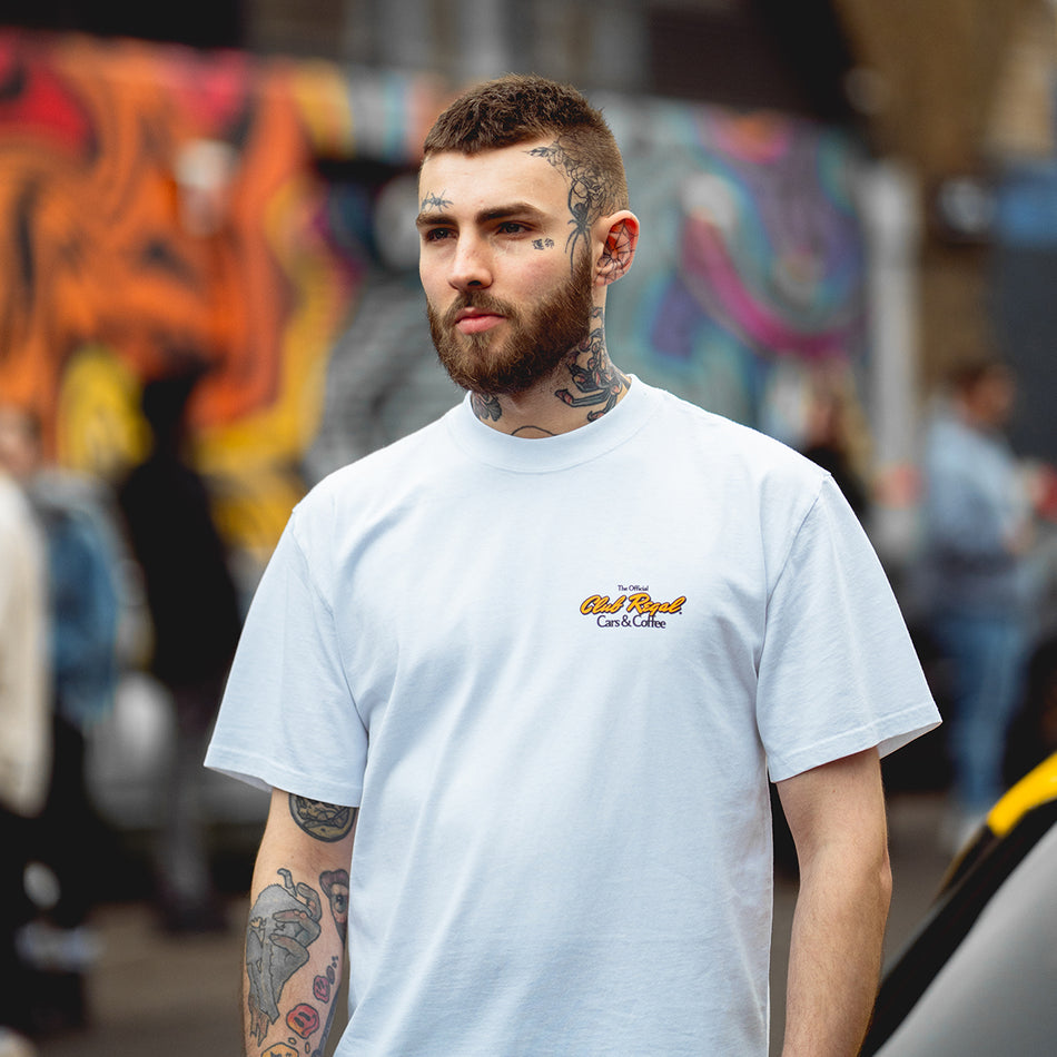 Club Regal Cars & Coffee T-Shirt - White