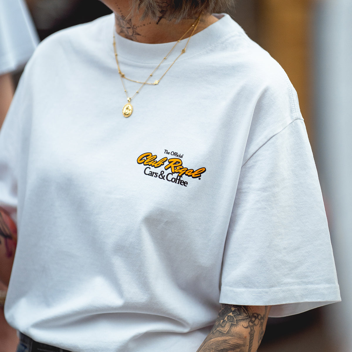 Club Regal Cars & Coffee T-Shirt - White