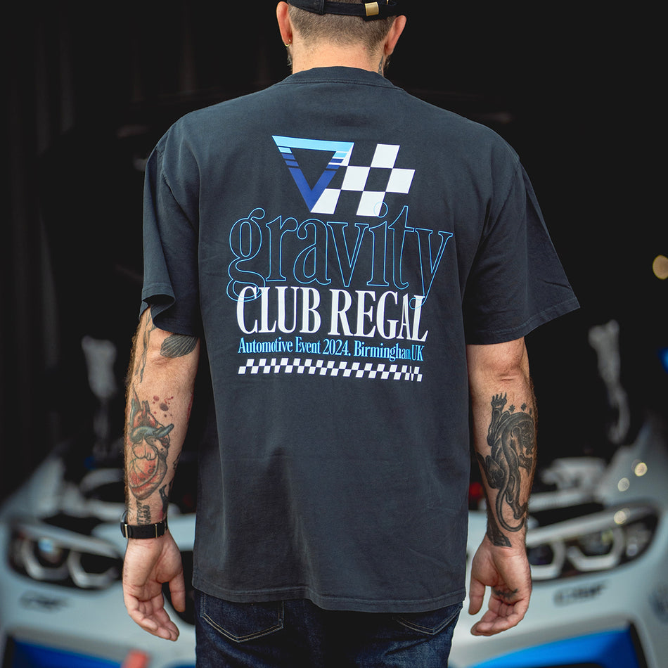 Club Regal x GRAVITY T-Shirt - Faded Black