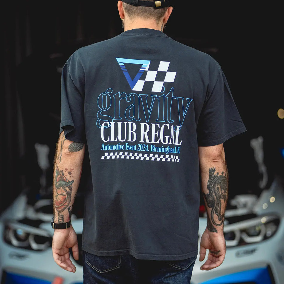 Club Regal x GRAVITY T-Shirt - Faded Black