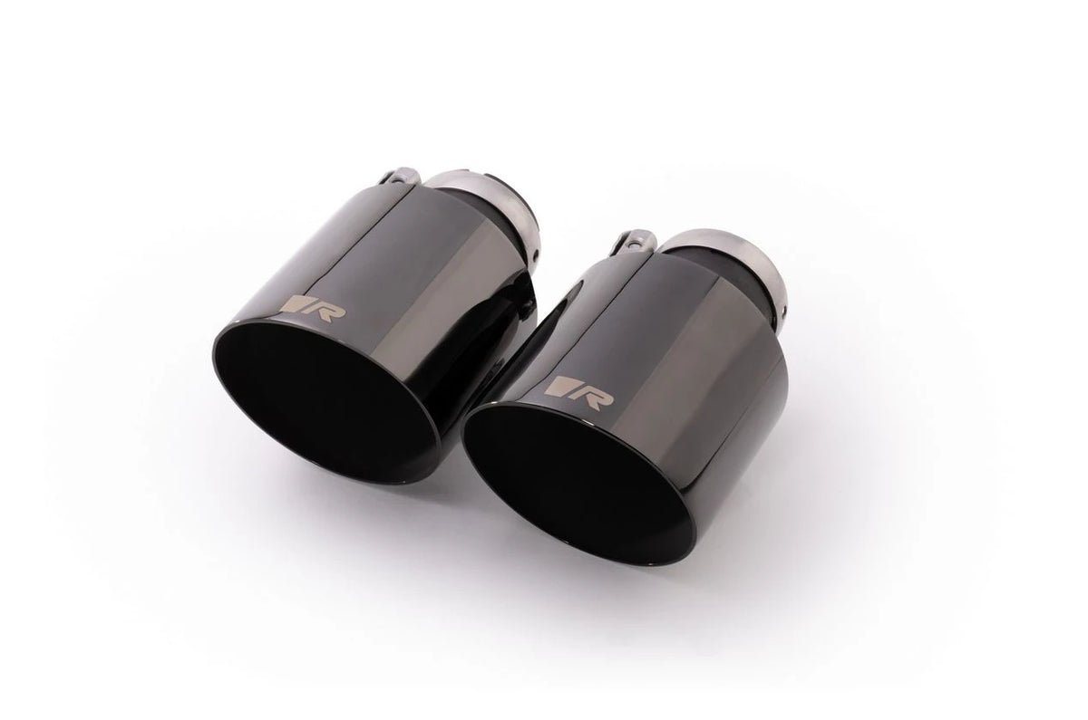 REMUS 0026 70SGBR tail pipe set, 2 x Ø 102 mm, black chrome