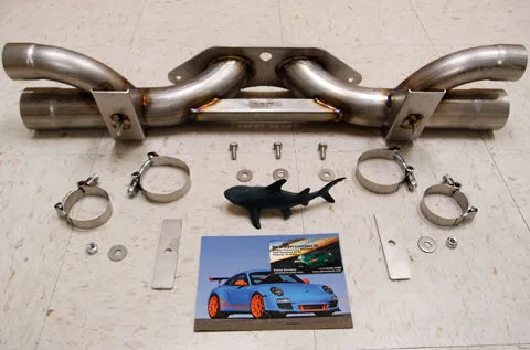 SharkWerks 997 / 997.2 GT3 Center Bypass Exhaust for 2007-'12 997, 997.2 GT3 / RS