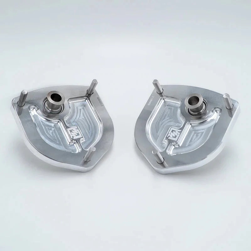Suspension Secrets Front Camber Caster Plate Top Mounts - Porsche 718 Spyder RS - image 1