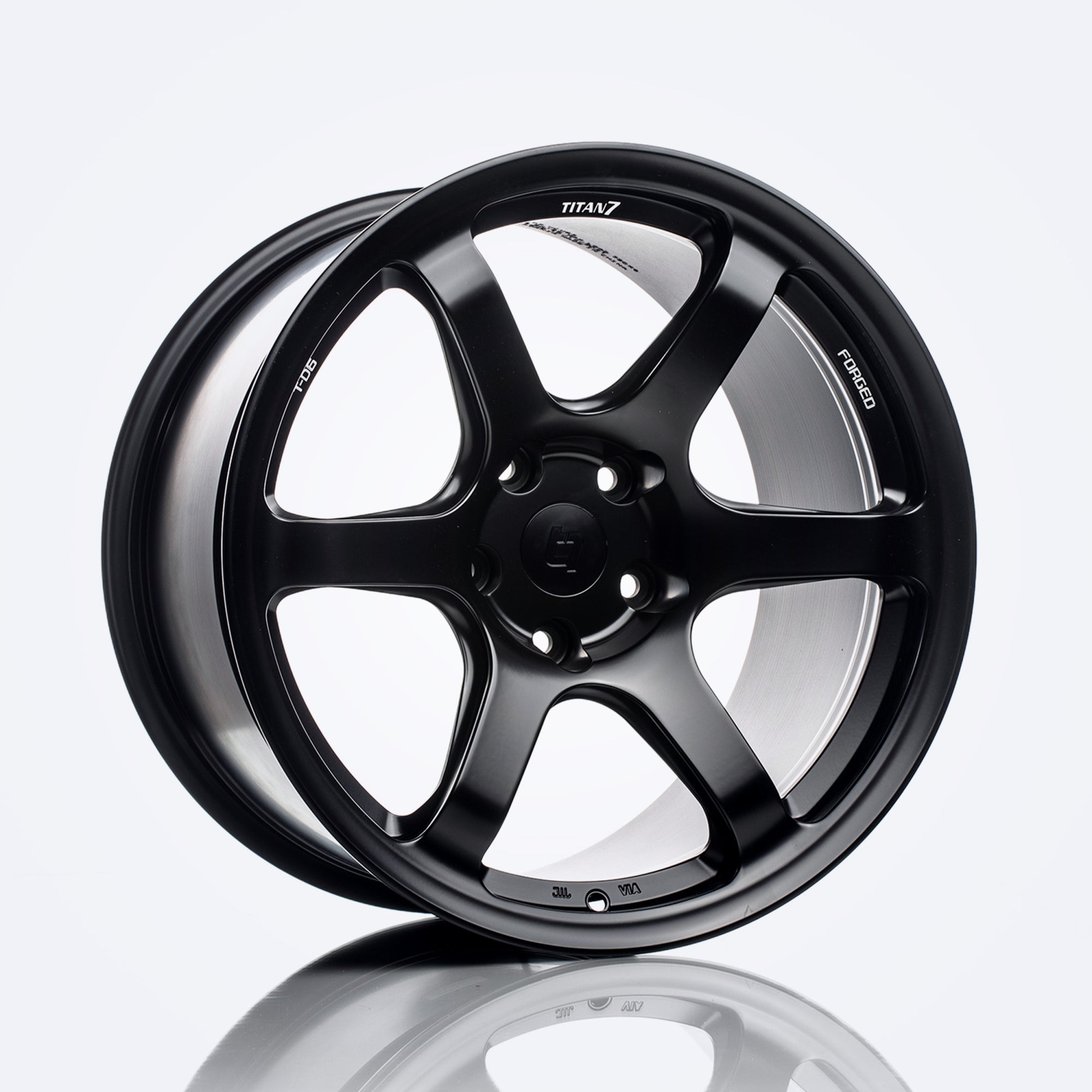 Titan 7 Forged Aluminium Wheel - D6e 19x9.5 27 5x120 72.56 In Machine Black