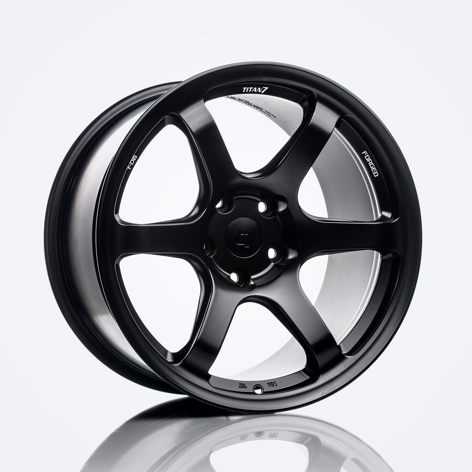Titan 7 Forged Aluminium Wheel - D6e 19x9.5 27 5x120 72.56 In Machine Black