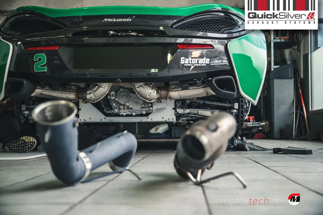 QuickSilver McLaren 540C Ceramic Coated Catalyst Replacement Pipes (2016 on)