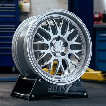 Titan 7 Forged Aluminium Wheel - T-M20 20x11 5x112 ET 18 CB 66.5 in Heritage Silver