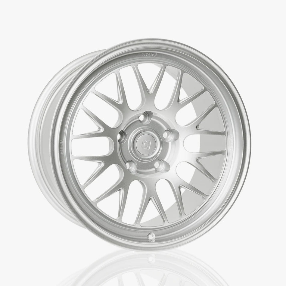 Titan 7 Forged Aluminium Wheel - M20 19x8.5 44 5x112 66.6 In Heritage Silver