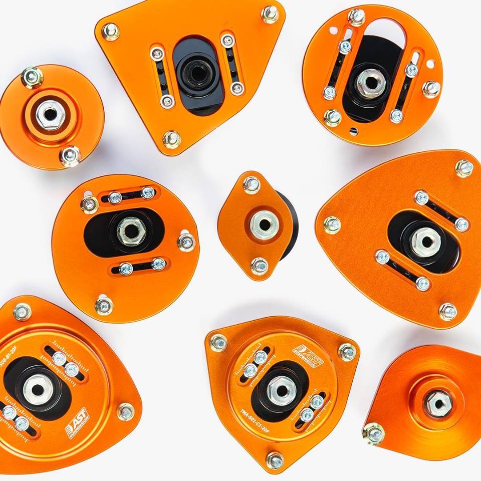 AST Camber adjustable topmounts for Ford DA_ Focus ST 2nd Generation 2005-2014 - TMA-F03-B1-20F (solid)