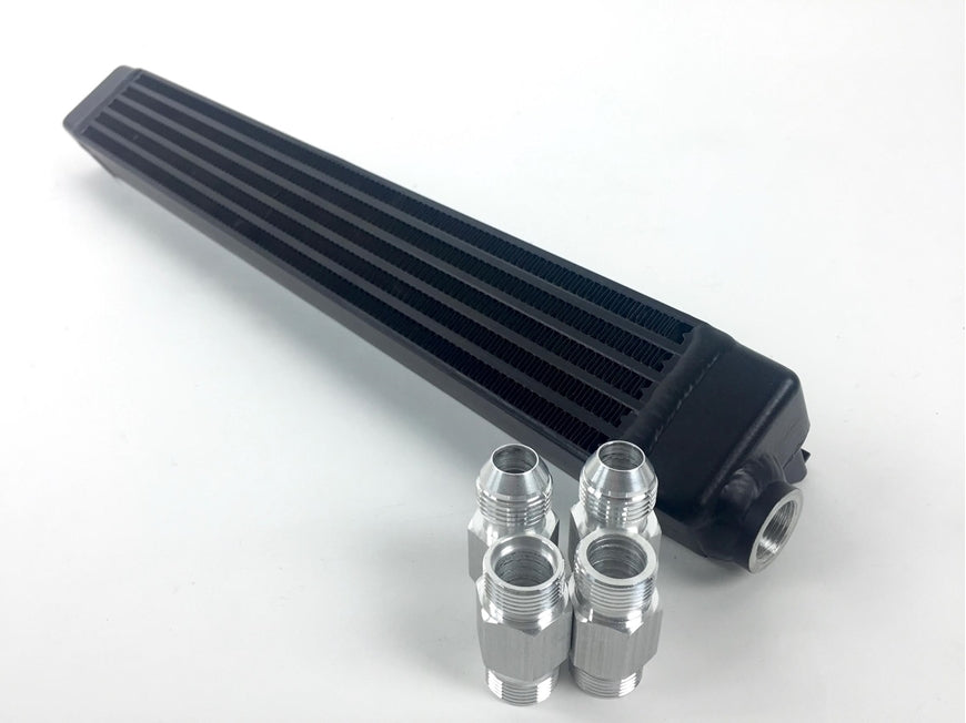 CSF BMW E30 high performance Oil Cooler w/ adjustable fittings for OEM style and AN-10 male connections