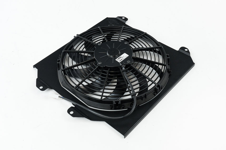 92-00 Civic All-Aluminum Fan Shroud W/ 12-inch SPAL Fan - Black